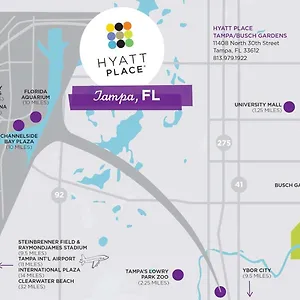 Hyatt Place Busch Gardens 3*, Tampa États-Unis